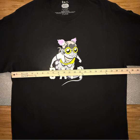 BAIT x Hebru Brantley Flyboy Artist Edition Black Graphic Tee Men’s XL Rare - Picture 8 of 9